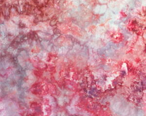 Hand dyed quilting cotton in shades of pink and purple
